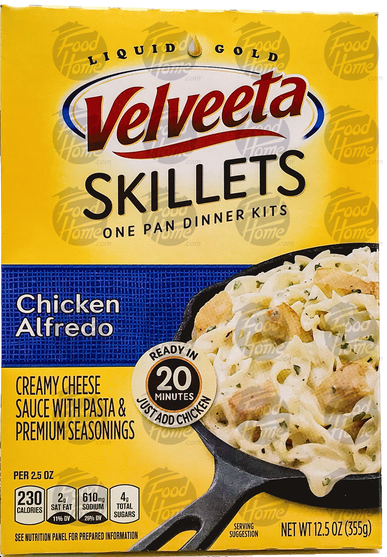 Velveeta Cheesy Skillets chicken alfredo dinner kit, you add chicken Full-Size Picture